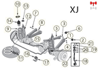 Upper Control Arm Bushing (52087709 / JM-00435 / Crown Automotive)