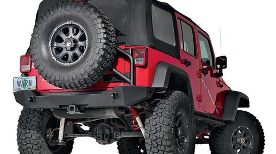 Rear Bumper with Tyre Carrier Option, Warn Elite, JK (89525) | Jeepey - Jeep  parts, spares and accessories