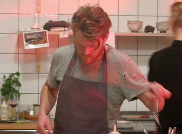 Sam and Luke fly the North West flag in Estrella Damm National Awards