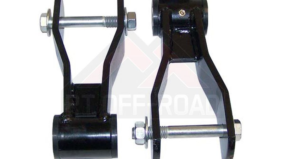 HD Greasable Lift Shackle Kit, XJ (RT21045 / JM-00549 / RT Off-Road)