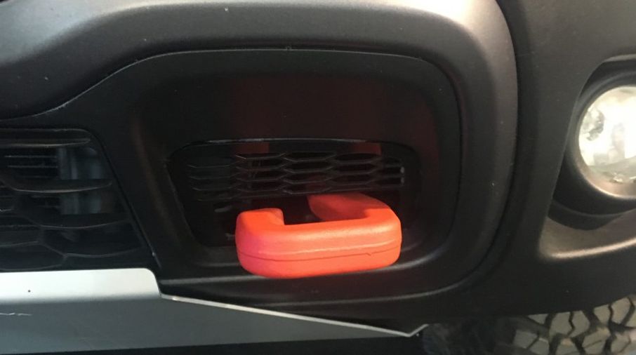 Red Tow Hook Kit, Front, Renegade Trailhawk (JR1012) Jeepey Jeep
