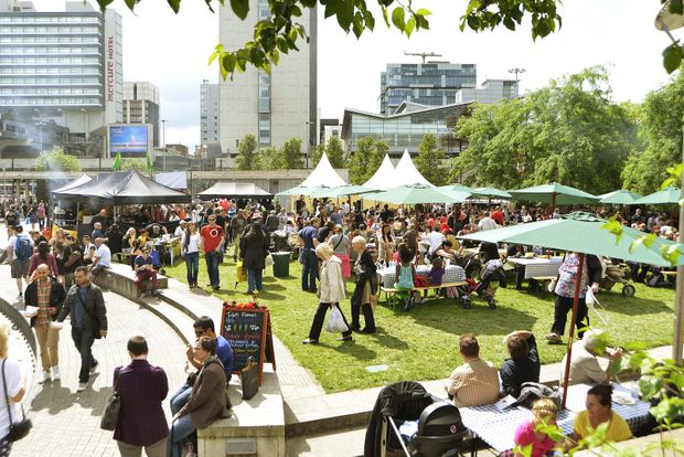 Family-friendly foodie fun at the Manchester Picnic in Piccadilly Gardens