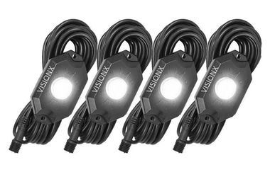 XP Series LED Rock Light 4 Pod Kit (White) (HIL-RL4W / JM-04844 / Vision X lighting)