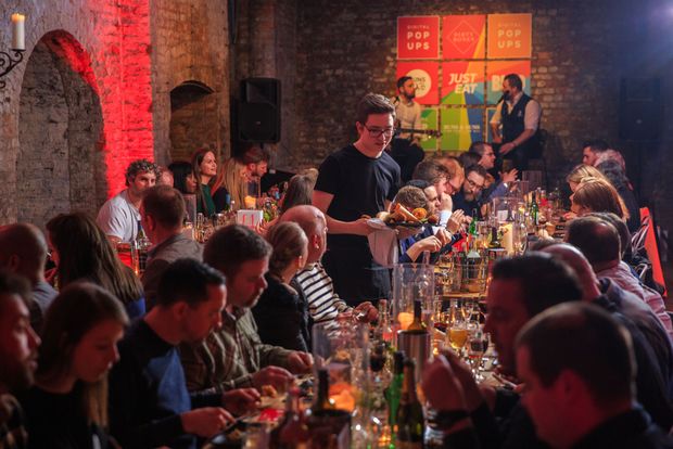 Video: Brickworks party launches Just Eat Digital Pop-Ups 