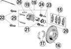 Rear Disc Brake Rotor (52128411AB / JM-01297 / Crown Automotive)