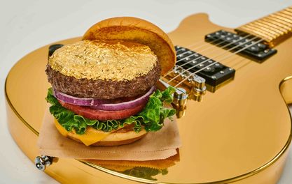 Hard Rock Cafe turns over a new (gold) leaf with this bling burger