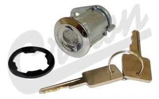 Door Cylinder Kit (w/ 2 Keys)  CJ / XJ / YJ (8122874K / JM - 07242 / Crown Automotive)