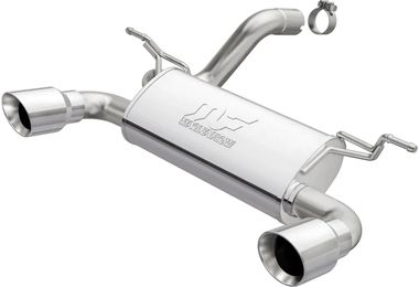 Axle back exhaust system dual tailpipe tip, JL (MF19385 / JM-06562 / Magnaflow)