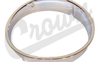 Bezel, Headlamp right   TJ (chrome) (55055046 / JM - 07324 / Crown Automotive)