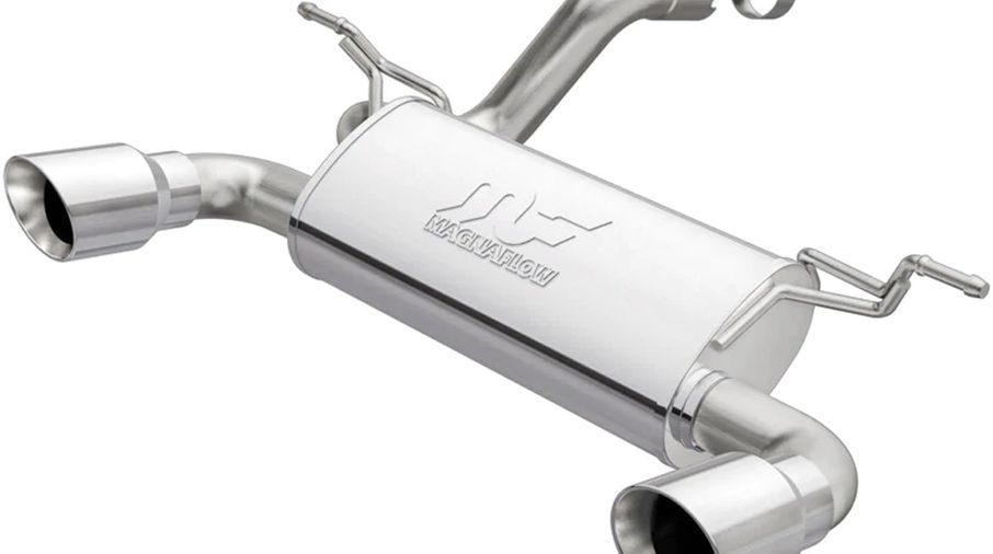 Axle back exhaust system dual tailpipe tip, JL (MF19385 / JM-06562 / Magnaflow)