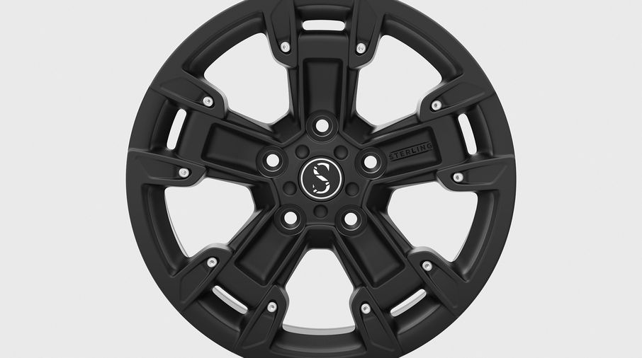 FK2, Satin Black, 17x8 (ET33), JL (JM-05048 / Sterling Automotive Design)