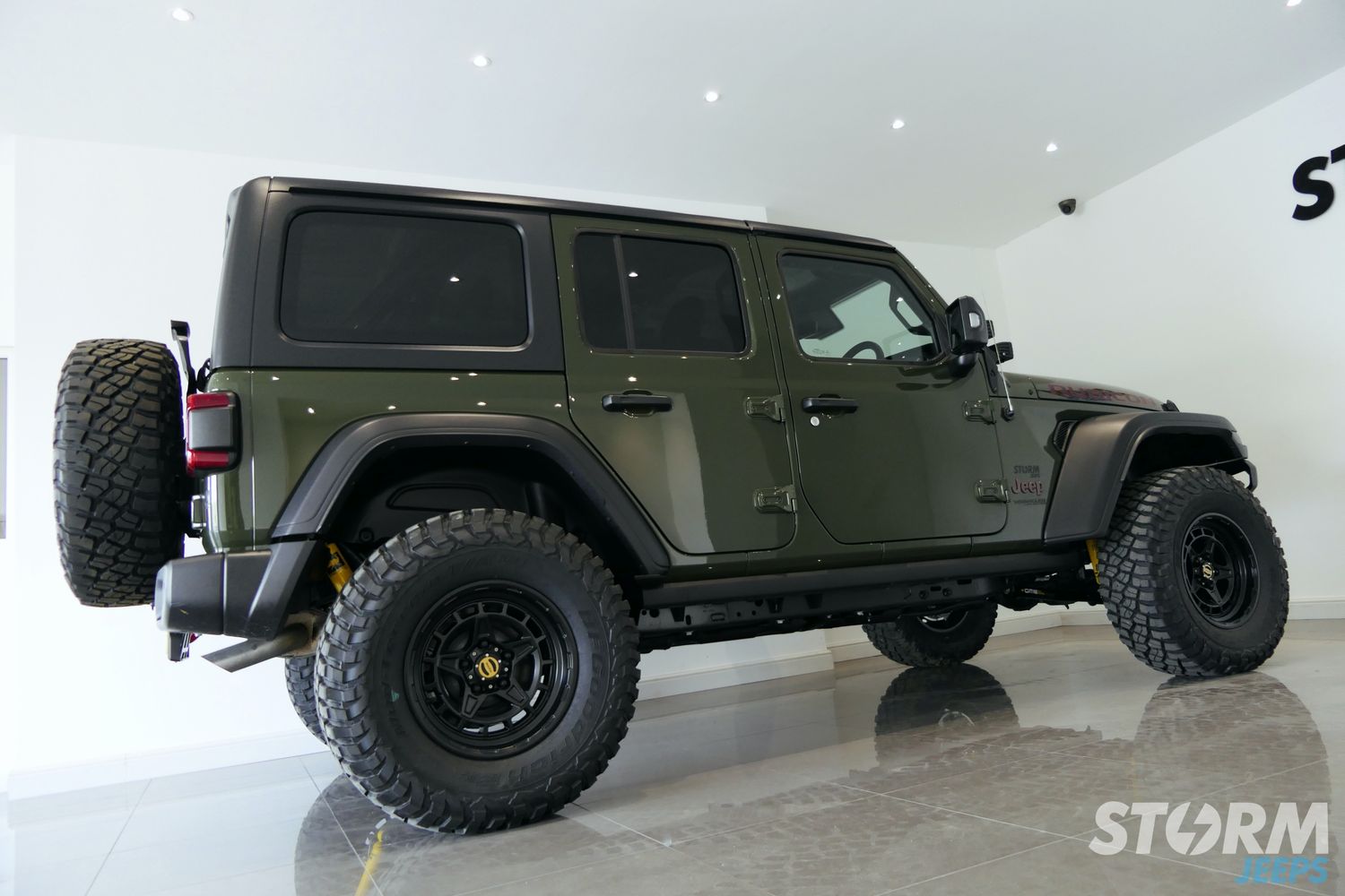 STORM-47, 2021 Sarge Green Jeep Wrangler JL Rubicon 4 Door  | Showcase  | Storm Jeeps