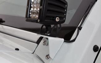 JK windscreen frame light bracket set (AS1513.25E / JM-06852 / DuraTrail)