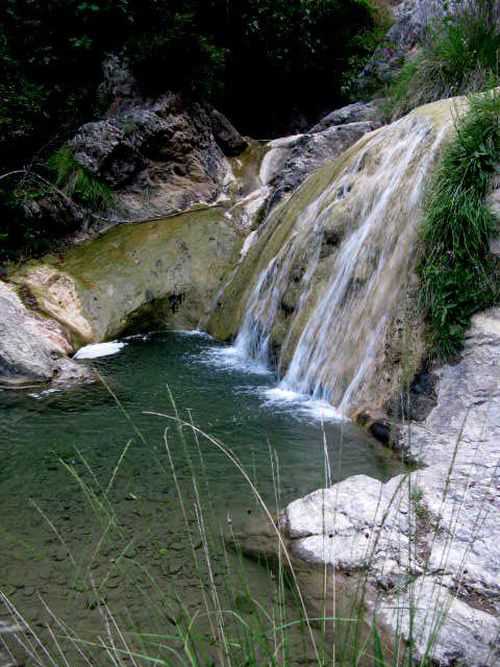The rock pools in Abella de la Conca