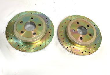 Rear Performance Brake Disc / Rotor (Pair), 330mm BRY Solid Rotor, WK2 (J4BM47522 / 52124763 / JM-05398/J / Terrafirma)