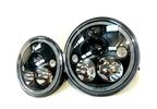7" Vortex LED Headlights x 2 (Matte Black) RHD (XIL-7RERFMBKIT / JM-05752 / Vision X lighting)