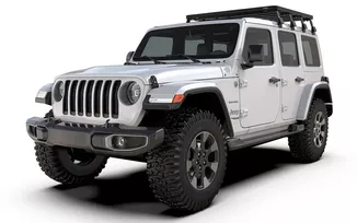 Gutter Mount Extreme Slimline II Half Rack, JL 4 Door (One Touch Roof) (KRJW040T / JM-07364 / Front Runner)