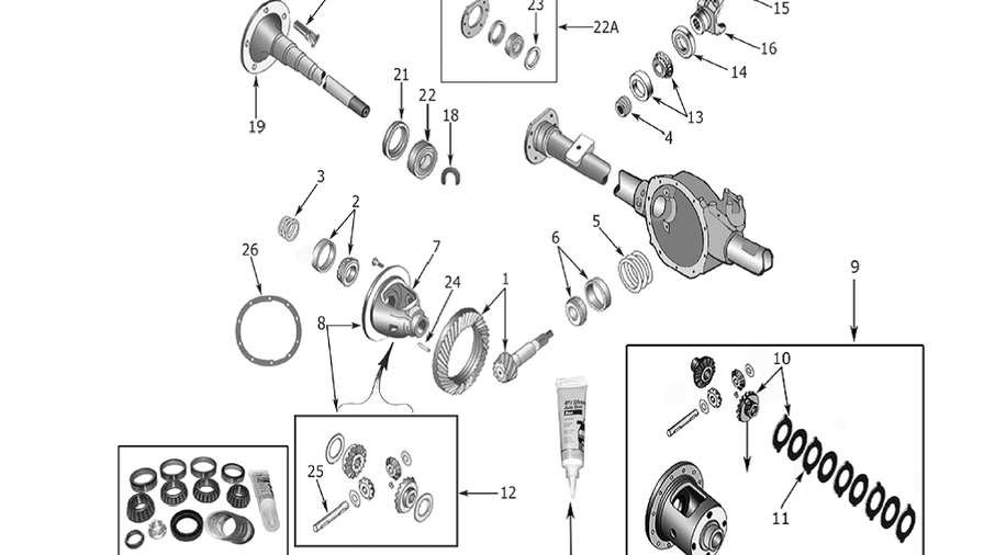 Pinion Shim Set, Dana 35 (83503003) Jeepey Jeep parts, spares and accessories