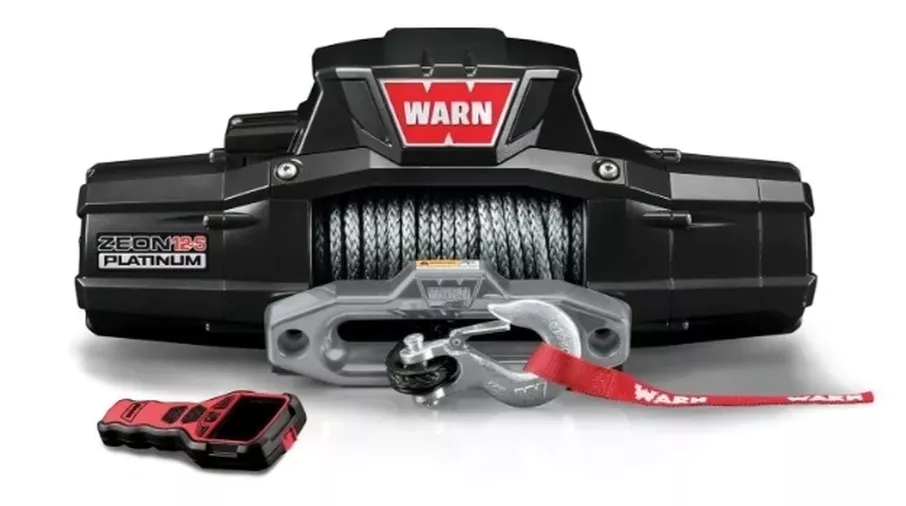 ZEON 12-S Platinum Winch with synthetic rope. (95960 / Jm-07434 / Warn)