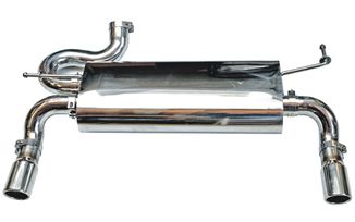 Stainless Axle Back Exhaust System, JK (0252.22 / JM-02937 / DuraTrail)
