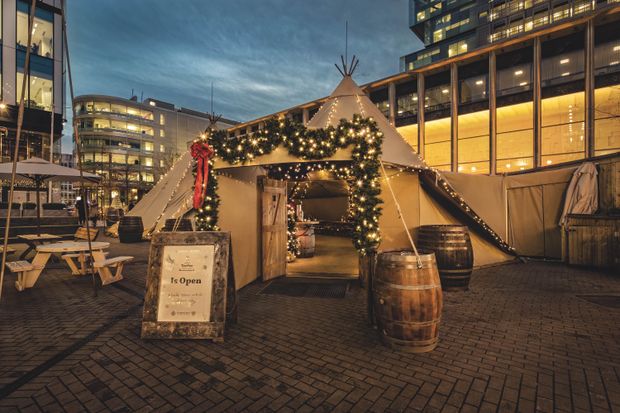 Loitering within tent? Yes, the Curious Teepee Is the the place to be this Christmas