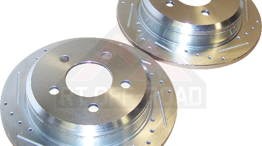 Brake Rotor Set (Rear; Drilled & Slotted) (RT31030 / JM-02485 / RT Off-Road)
