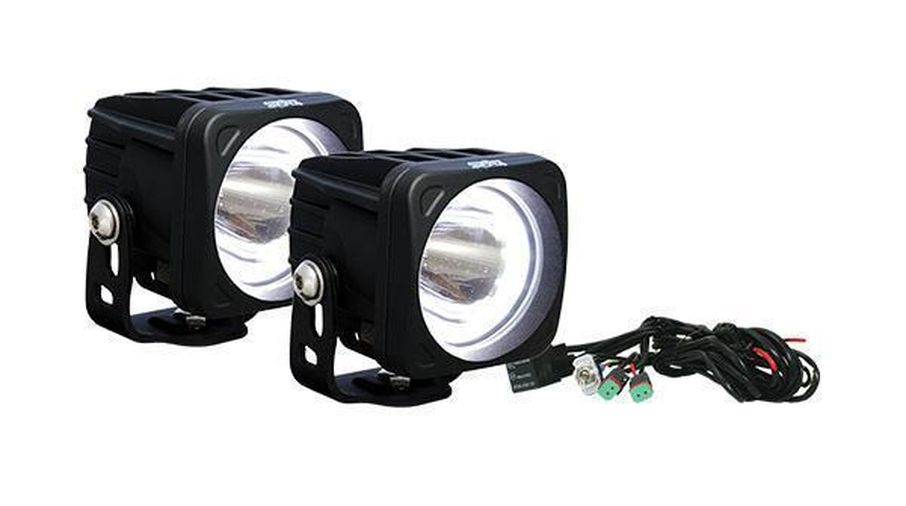 OPTIMUS SQUARE HALO BLACK 1 10W LED KIT (XIL-OPH115KIT / JM - 06094 / Vision X lighting)