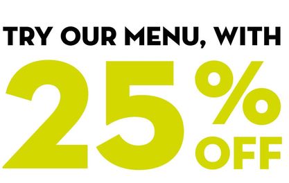 25 percent off food at new Pizza Express on King Street