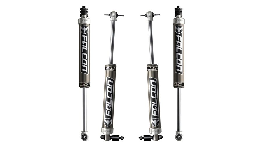 Falcon SP2 2.1 Monotube Shock Kit, 4dr JK (3-3.5" Lift) (03-02-21-400-253 / JM-04199 / TeraFlex)