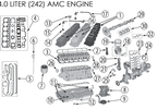 Crankshaft Main Bearing Set, 4.0L & 4.2L (8133252K6 / JM-01244 / Crown Automotive)