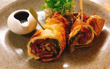 A 5-star wrap? Beef and trimmings in a flattened pud