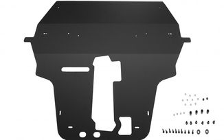 Front Skid Plate (Black) (JR1001N / JM-01495 / Rock's 4x4)