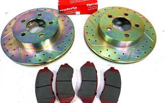 Front Performance Brake Kit, KJ (J1BM47575KIT / JM-05410 / Terrafirma)