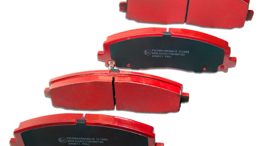 Brake pad set front axle Performance Red Line  JL (AS0321.30B / JM-07389 / DuraTrail)