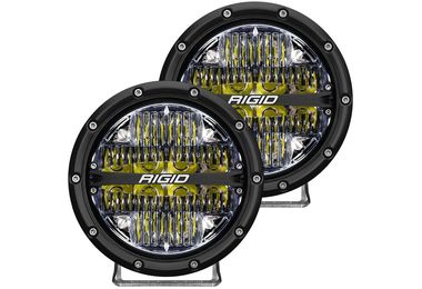 360-SERIES 6" LED Lights, Driving Beam, White Backlight (RIG36204 / JM-06122 / RIGID Industries)