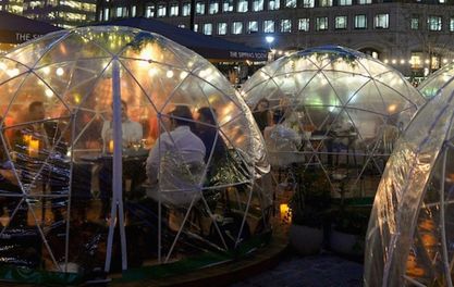 Igloos, teepees, Alpine Hütte and alternative Christmas markets