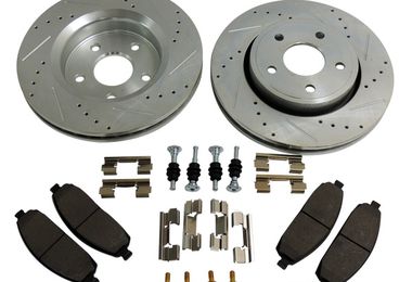 Performance Brake Kit (Front; Drilled & Slotted), WK & XK (RT31008 / JM-01343 / RT Off-Road)