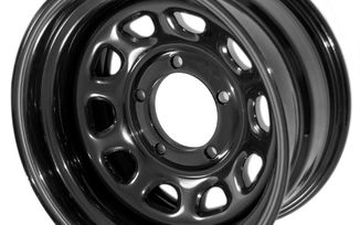 Steel Wheel 15" x 8" Black, CJ (15500.10 / JM-02224 / Rugged Ridge)