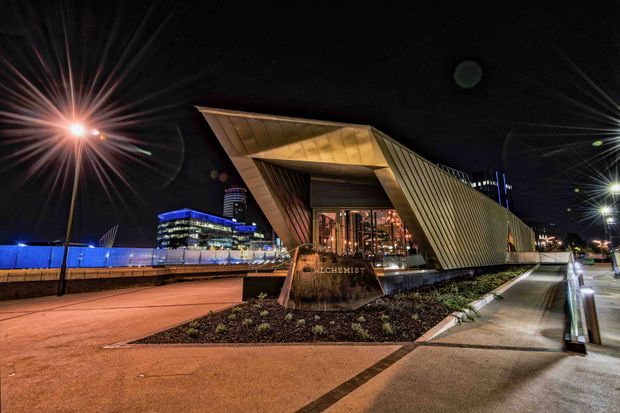 Alchemist's 'golden spaceship' lands in MediaCityUK