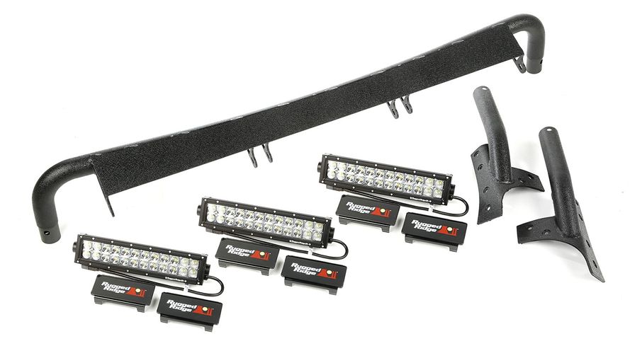 Windshield LED Light Bar Kit, JK (11232.26 / JM-02770 / Rugged Ridge)