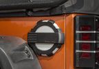 Elite Fuel Door, Non-Locking, Brushed Aluminium; 07-18 JK (11425.10 / JM-01336 / Rugged Ridge)