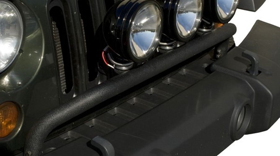 Bumper Mounted Light Bar, Textured Black, JK (11232.20 / JM-02186/C / Rugged Ridge)