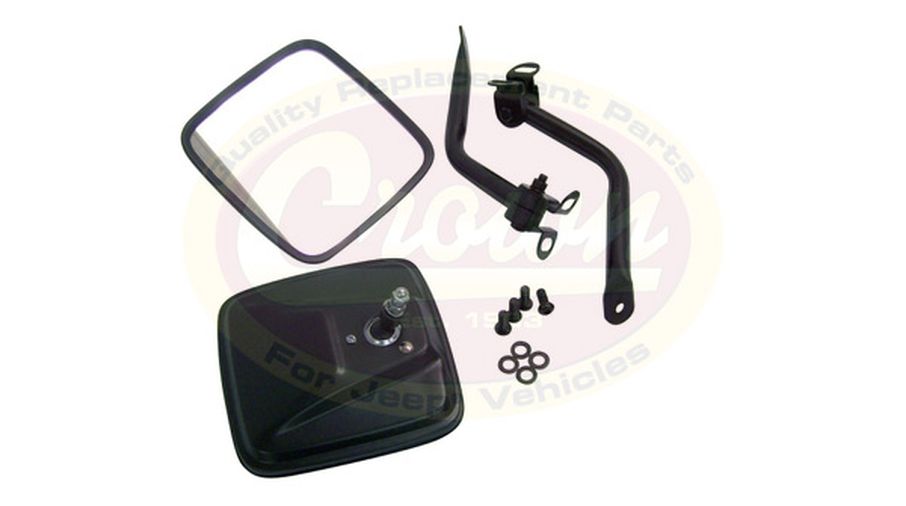 Side Windshield Mirror Kit (Black) (RT30012 / JM-01664OS / RT Off-Road)