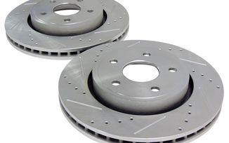 Brake Rotor Set (Front, Drilled & Slotted) WK & XK (RT31003 / JM-01344 / RT Off-Road)