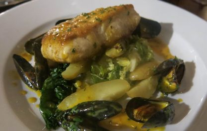 DISH OF THE WEEK: Halibut, saffron and mussel beurre blanc at TNQ restaurant