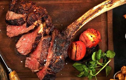 Bury that hatchet! Watch the Blackhouse team roast up a Tomahawk
