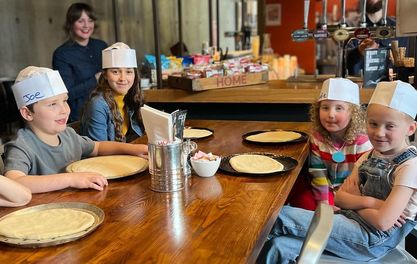 Kids can take part in free pizza workshops and eat for free at HOME throughout August