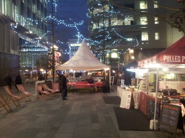 Spinningfields hosts ‘alternative’ Christmas Market and Merry Pringles Tree