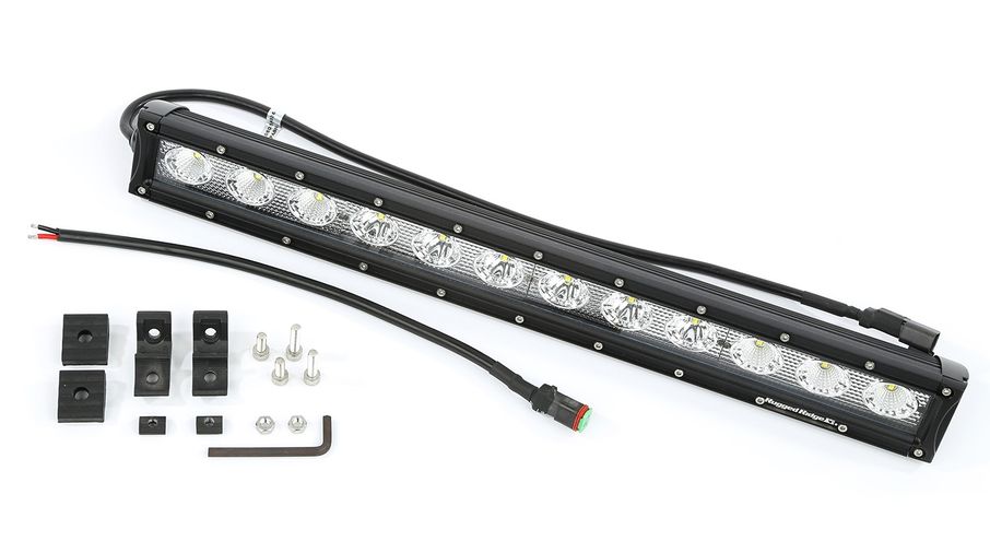 Hood Light Bar Kit, 20" LED Light Bar, TJ (11232.16) Jeepey Jeep