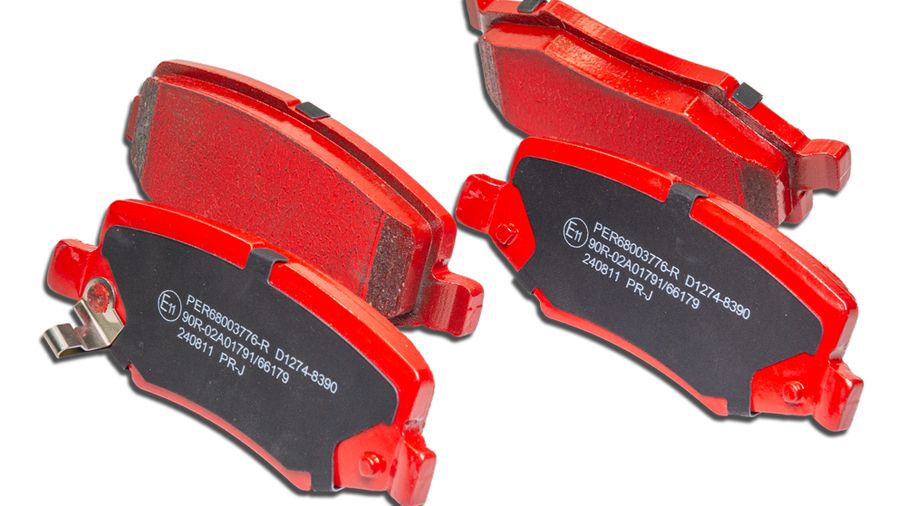 Brake pad set rear axle Performance Red Line  JK (AS0307.21B / JM-07386 / DuraTrail)